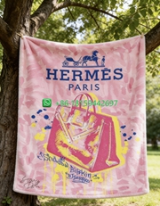 Hermes Throw Blankets